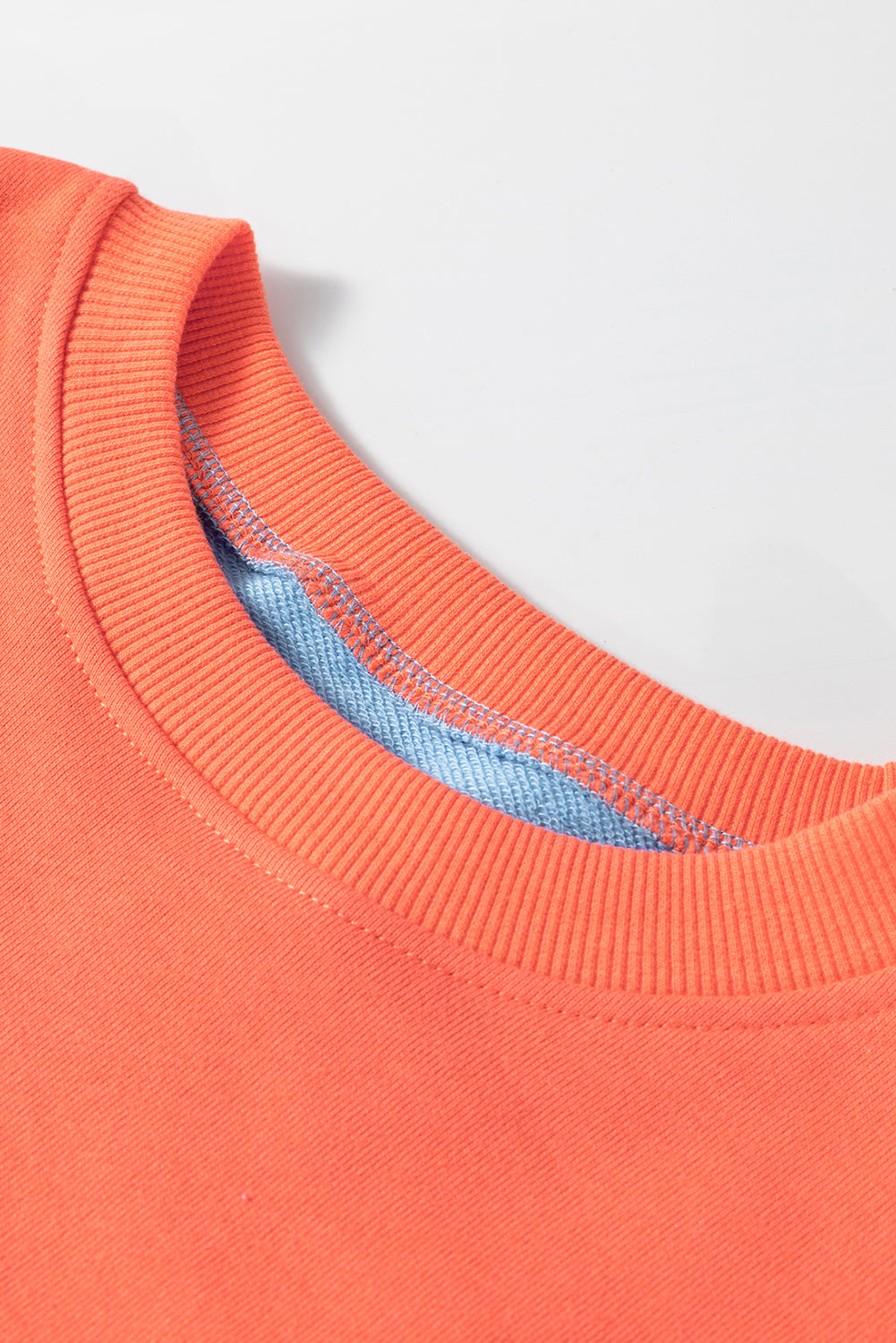 Mauve Colorblock Drop Shoulder Oversized Sweatshirt