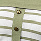 Off Shoulder Striped Knit Top Button Front Sweater Women