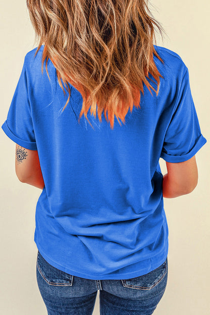 Back to School Game Day Football Checkered Graphic Tee