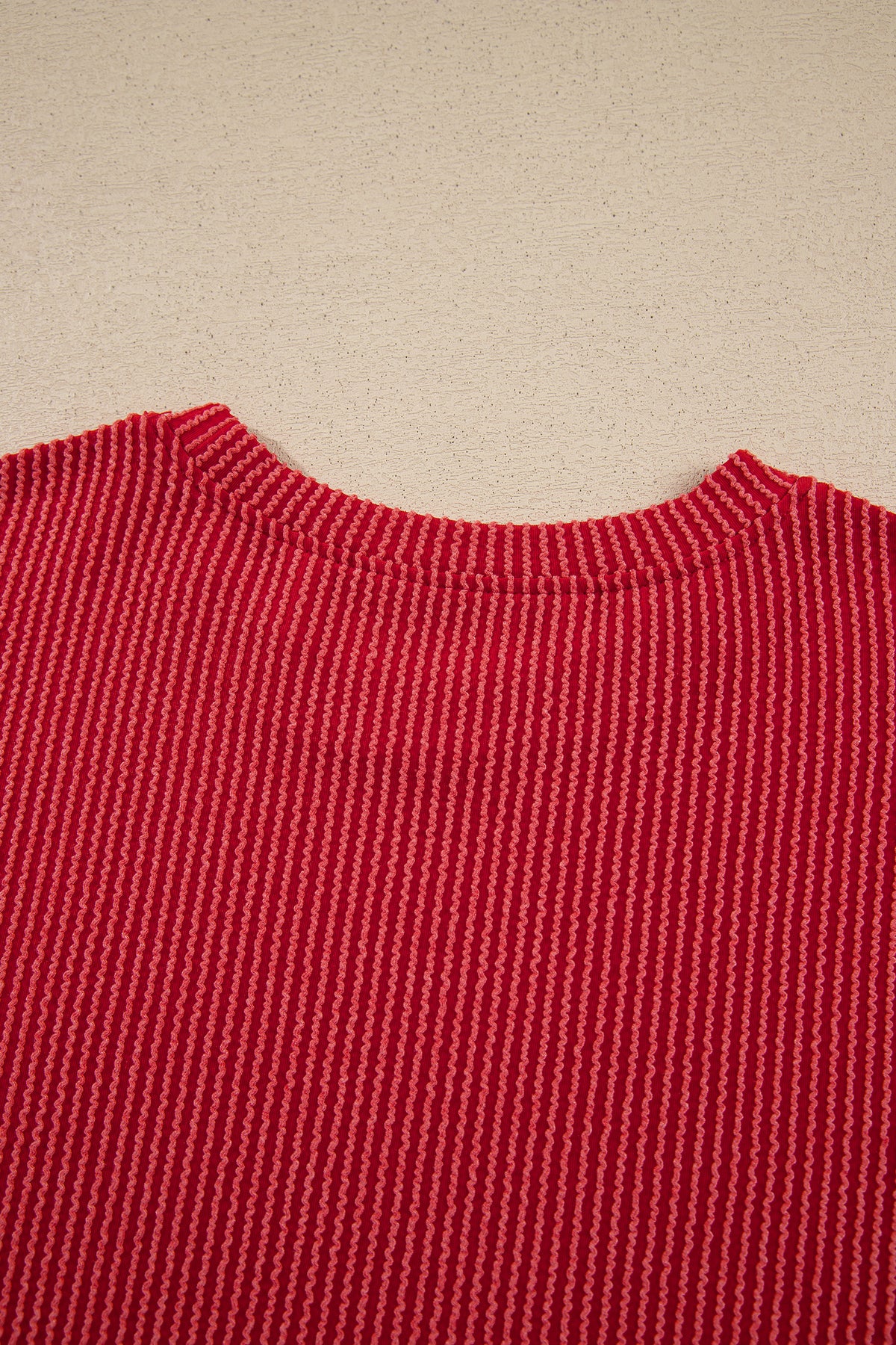 JOLLY Ribbed Knit Long Sleeve Top and Pants Set