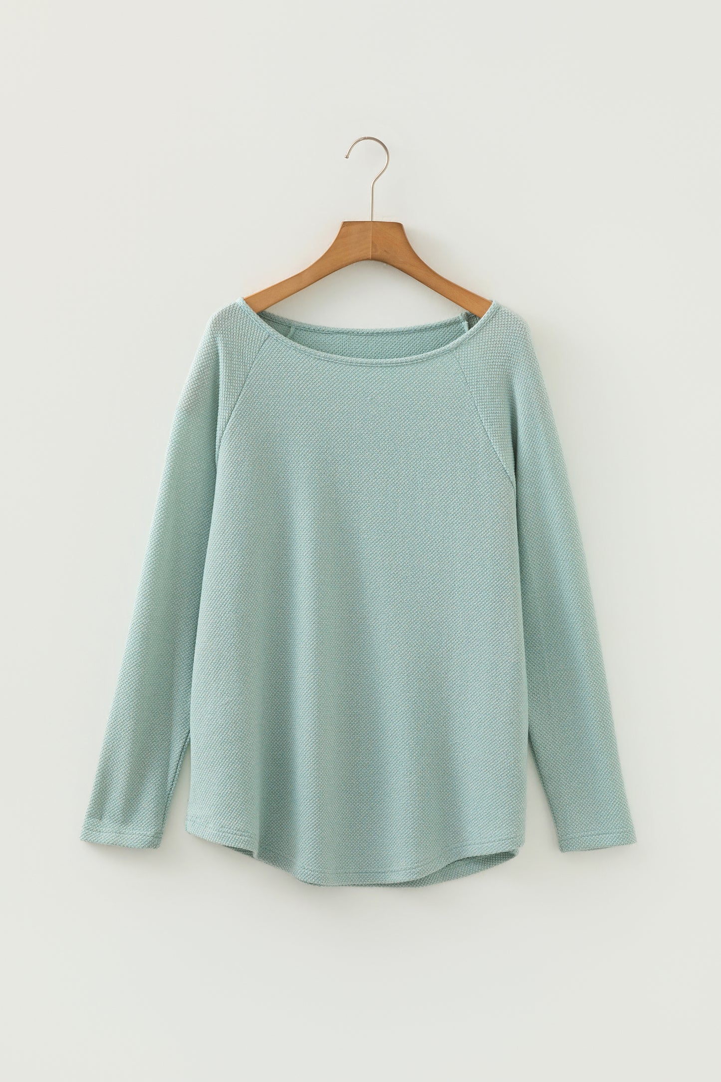 Moonlight Textured Raglan Sleeve Knit Top