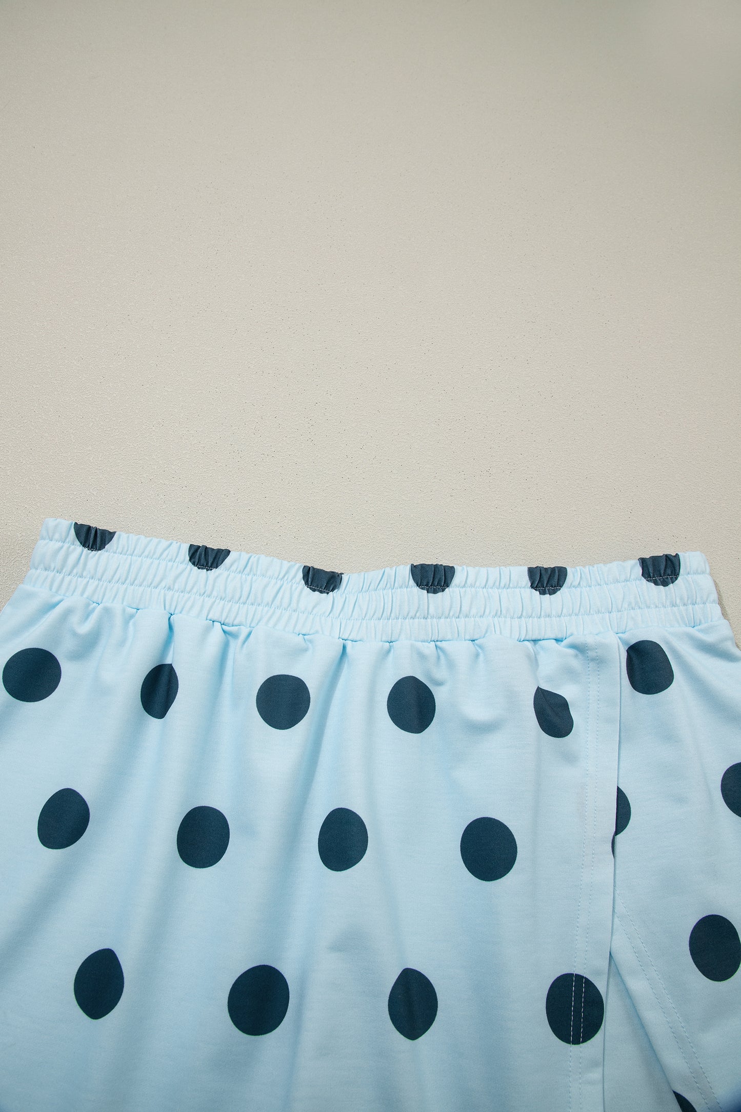 Polka Dot Tank Top Split Skort 2 Piece Lounge Set