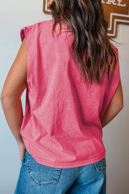 Bonbon Western Whiskey Graphic Sleeveless Tank Top Women