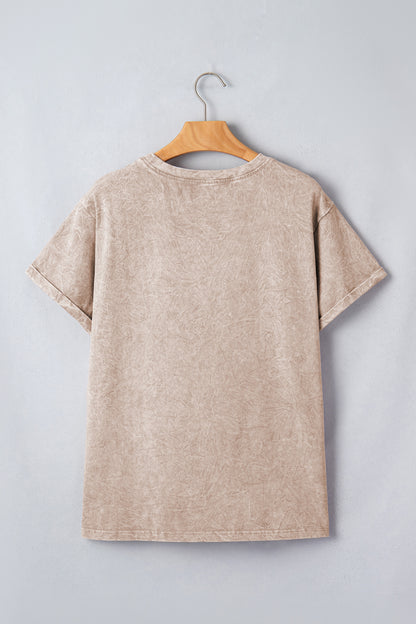 Mineral Washed Cotton Tee Saved by Grace Graphic
