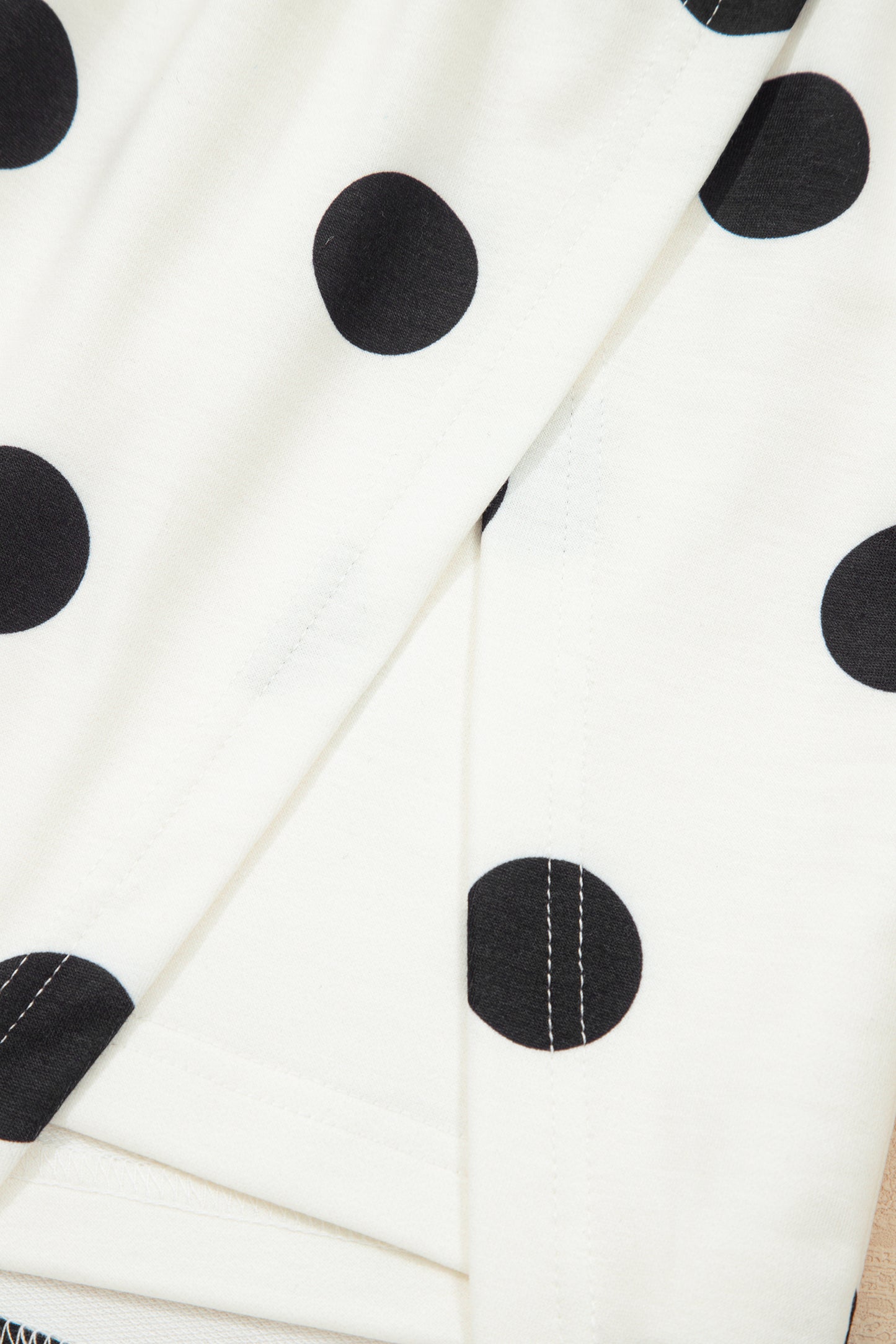 Polka Dot Tank Top Split Skort 2 Piece Lounge Set