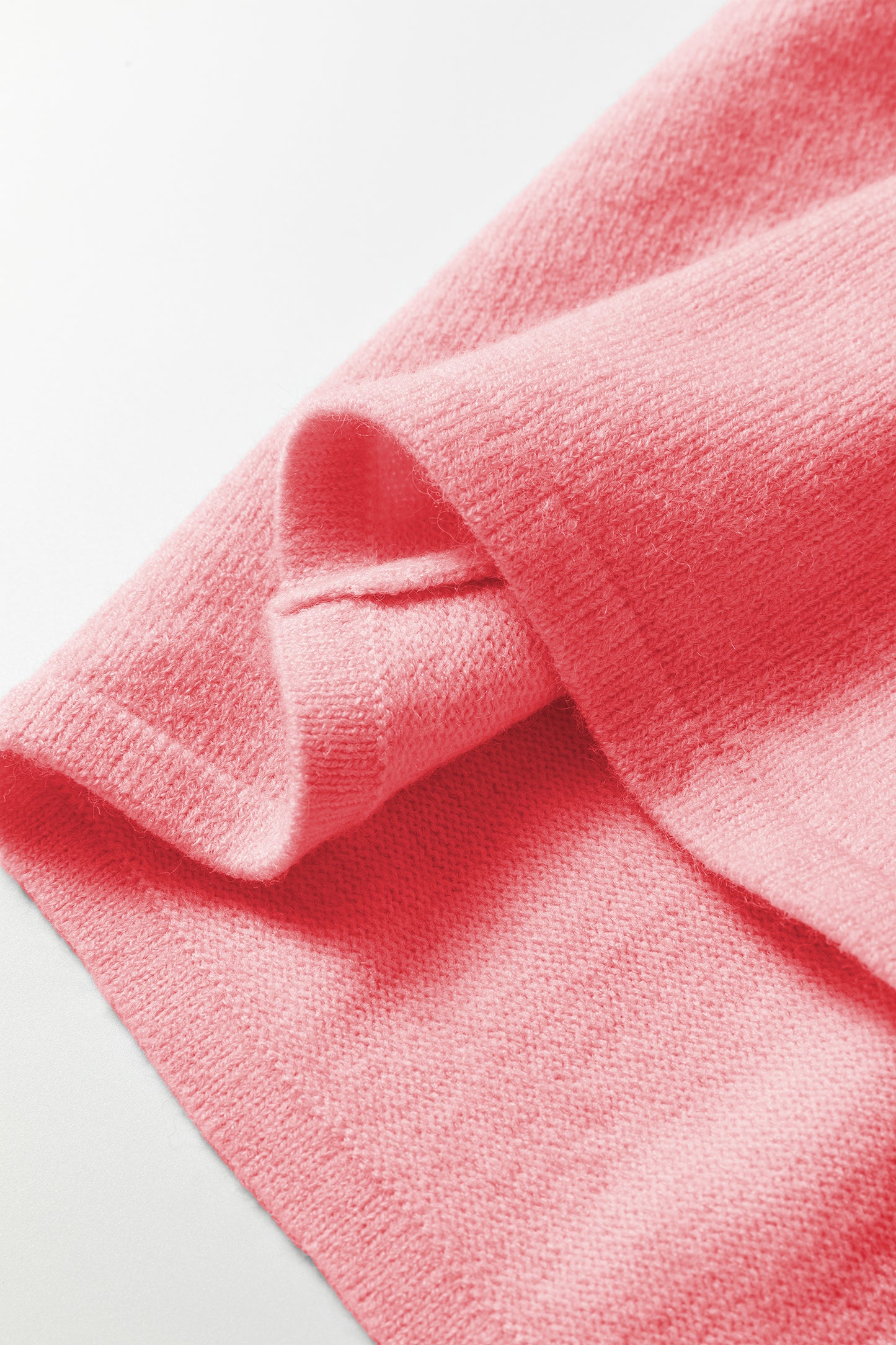 Soft Knit Boxy Cardigan 3/4 Sleeve Button Front