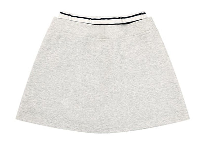 Girls Vintage Polo Sweatshirt & Wide Leg & Skirt Set - Retro Style