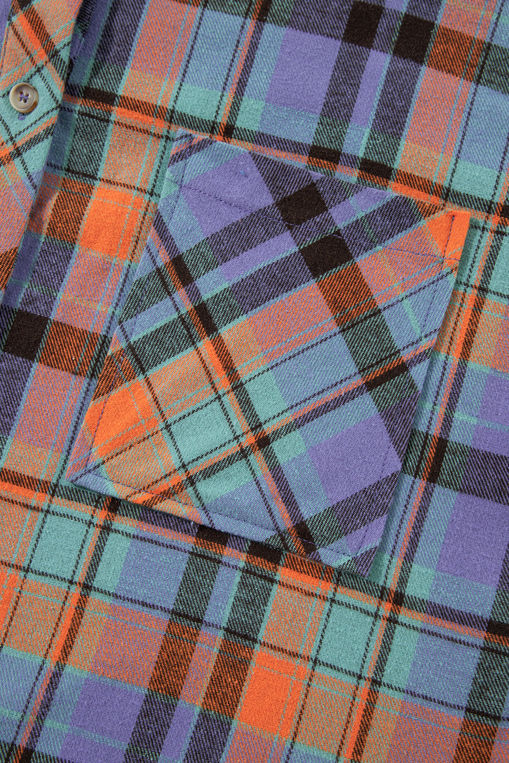Vintage Plaid Button Down Shirt – Western Fall Layering Top