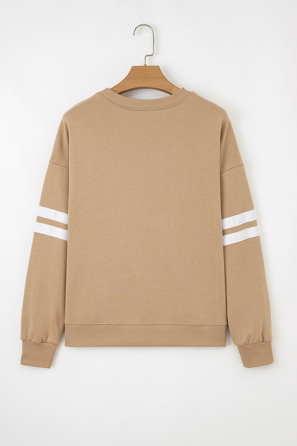 Varsity Stripe Drop Shoulder Oversized Women’s Sweatshirt