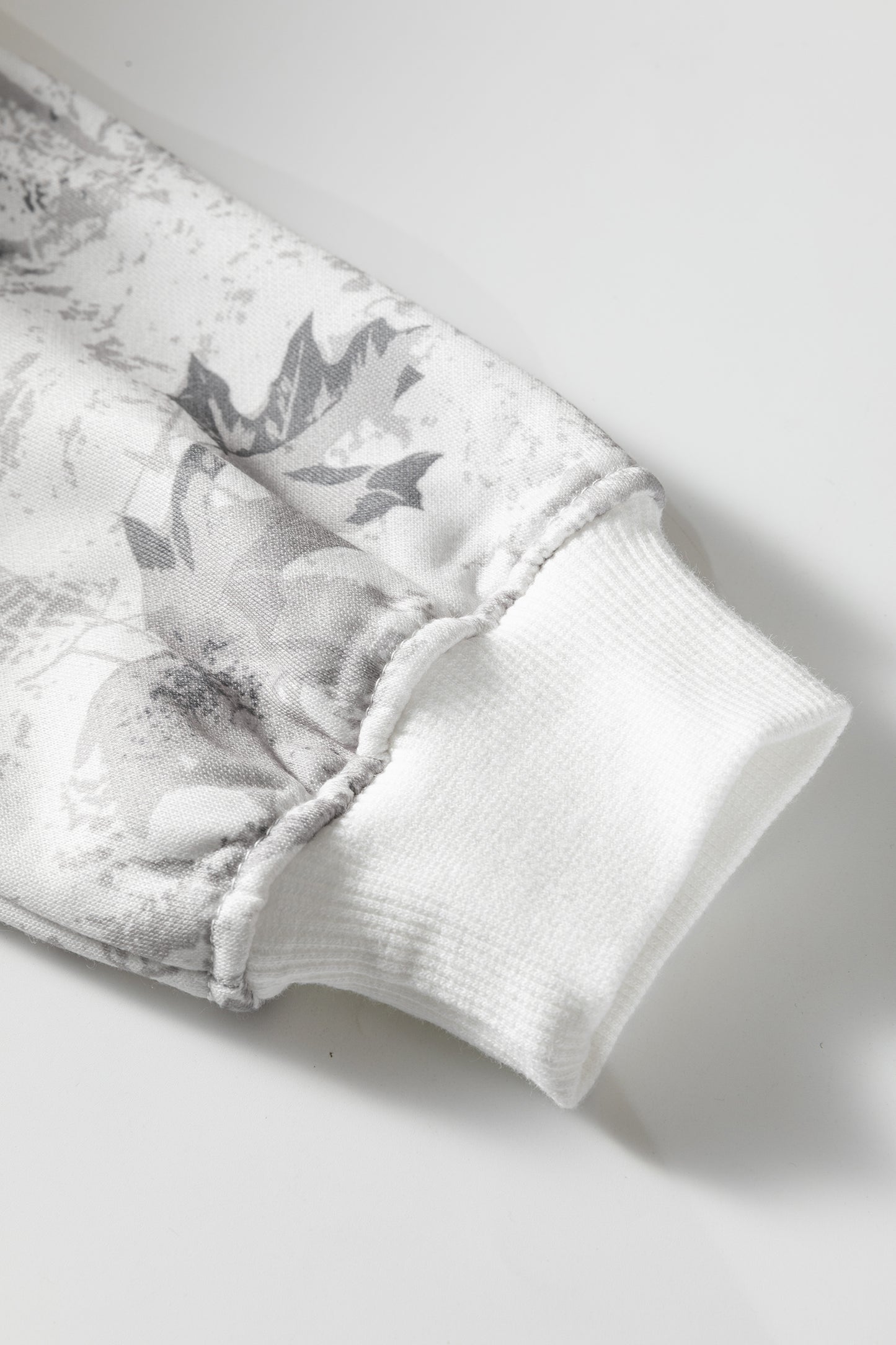 Women’s Light Grey Camo Hoodie & Sweatpants Lounge Set