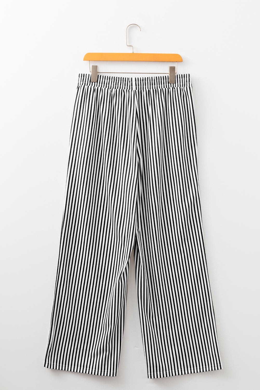 Stripe Elastic Waist Wide Leg Lounge Pants