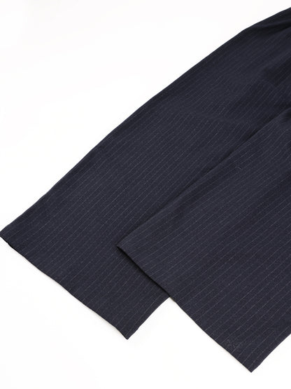 Girls Striped Wide Leg Trousers Casual Loose Pants