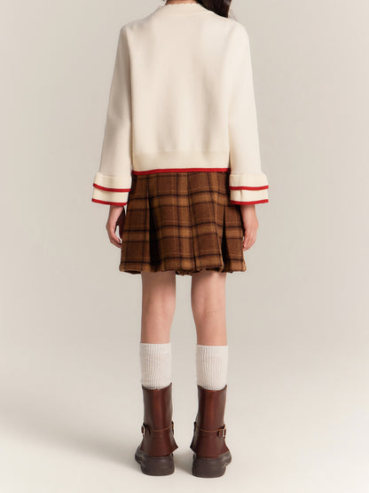 Kids' Cute Heart Knit Sweater