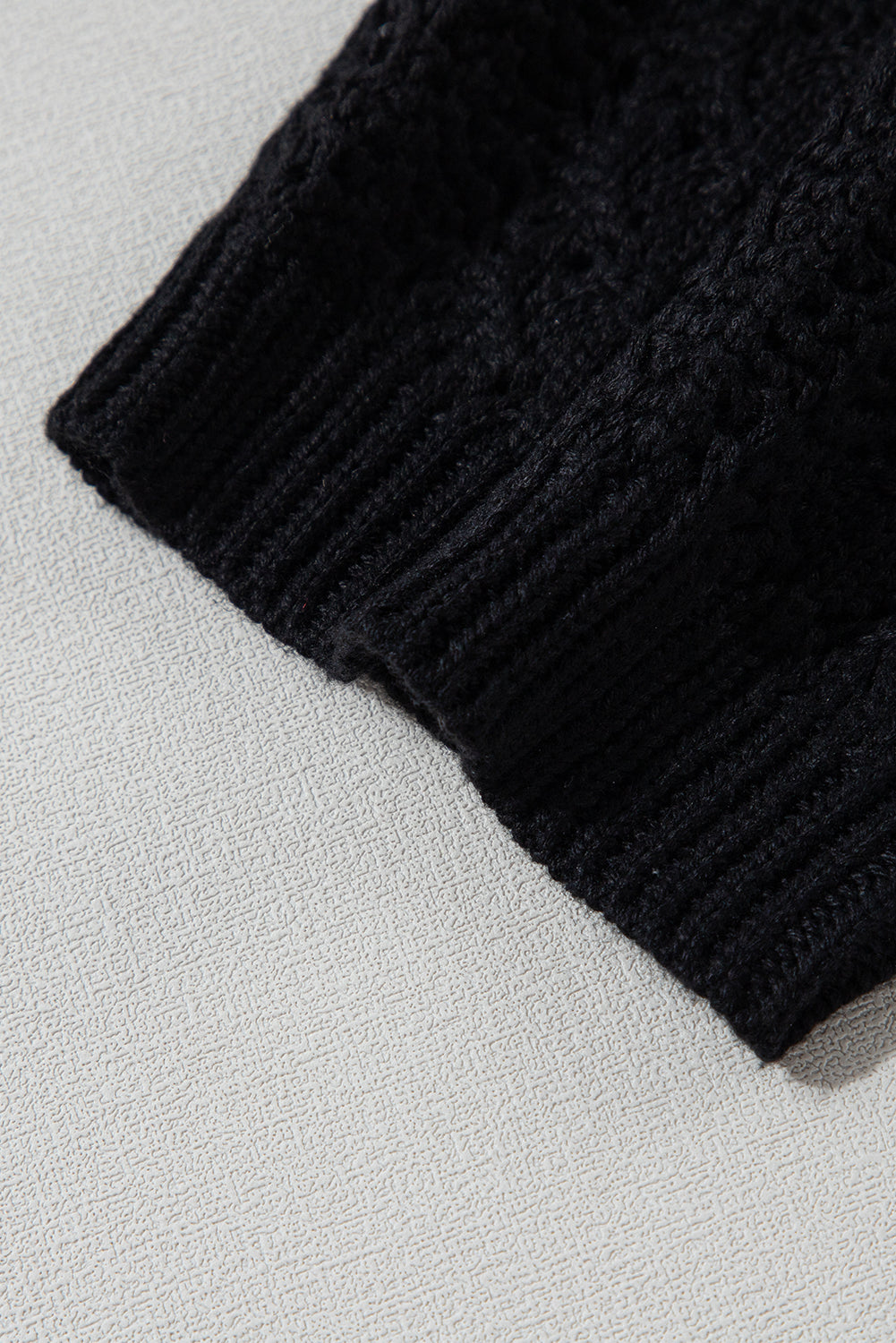 Chic Hollow Out Knit Cardigan with Drop Shoulders