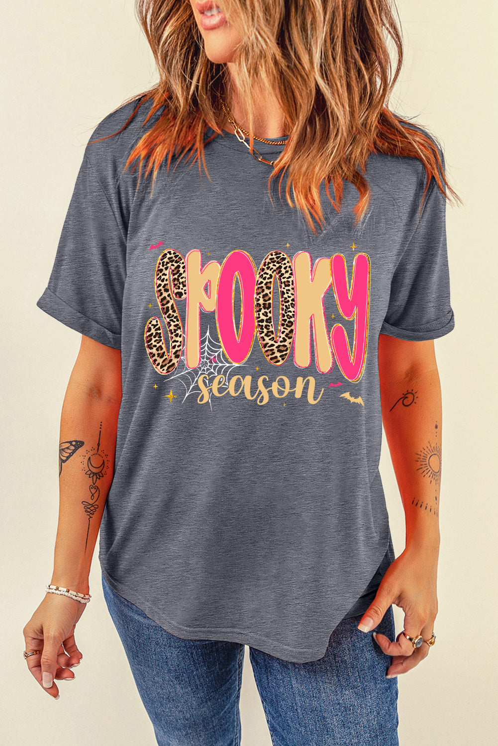 Spooky Season Halloween Graphic Short Sleeve Tee