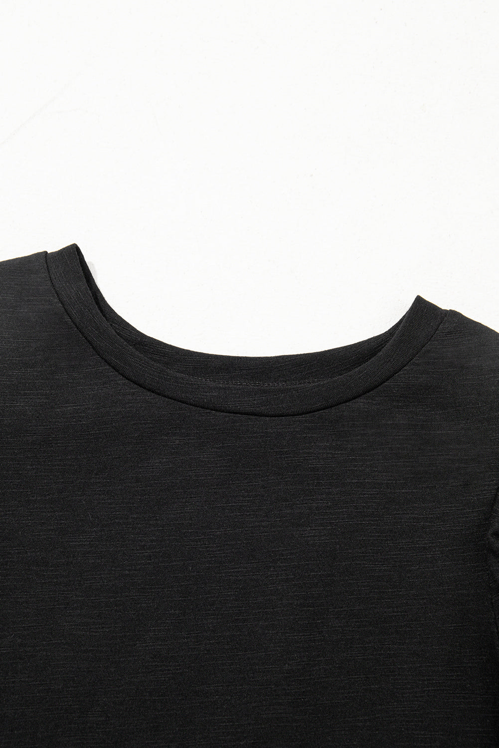 Dark Grey Ruffle Sleeve Casual Tee Boutique Summer Top