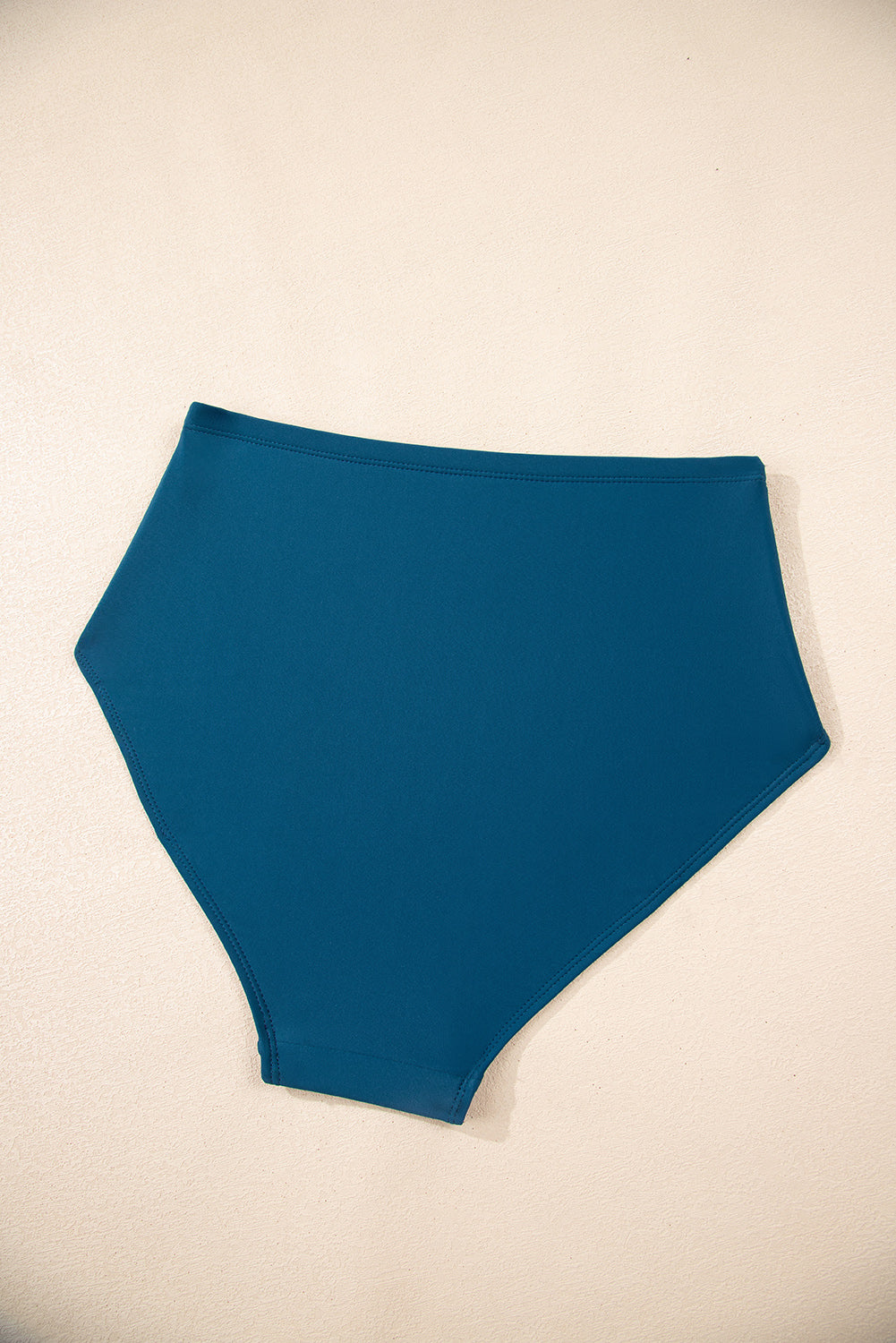 Navy Ricrac Trim Flared Spaghetti Strap Tankini Set
