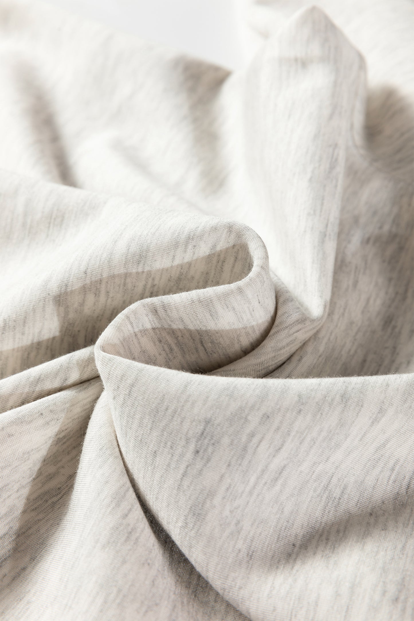 Light Grey High Neck Long Sleeve Top and Wide Leg Lounge Pants Set