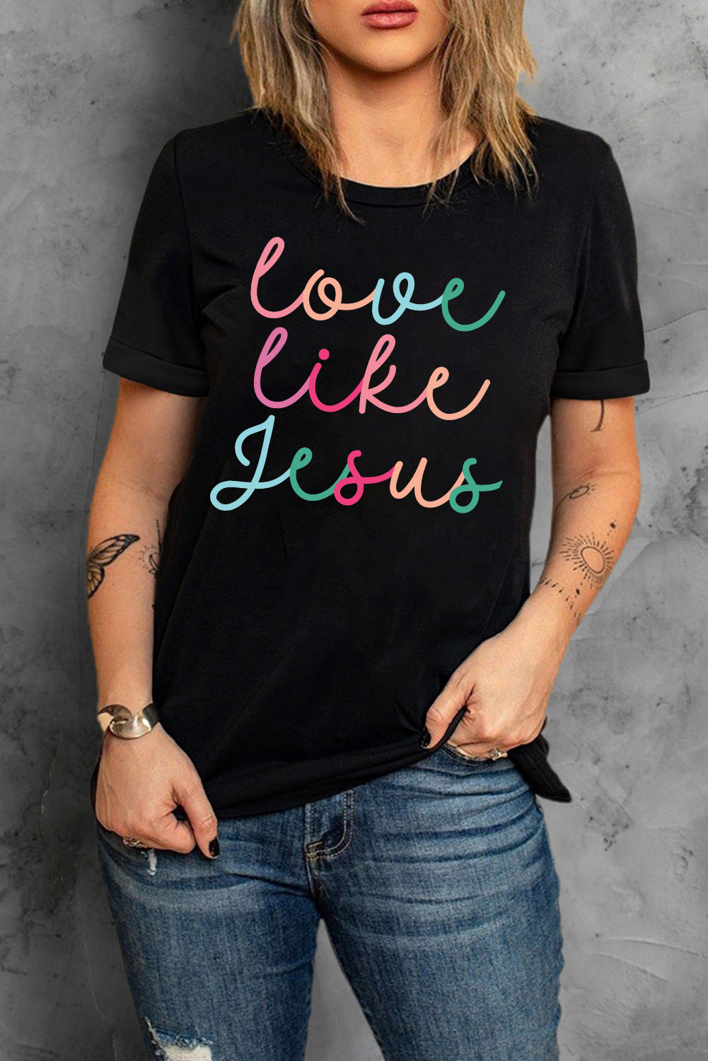 Love Like Jesus Christian Graphic Tee