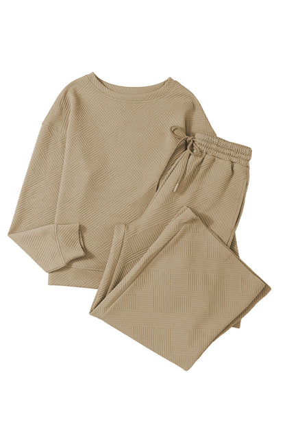Dahlia Ultra Loose Textured 2pcs Slouchy Outfit