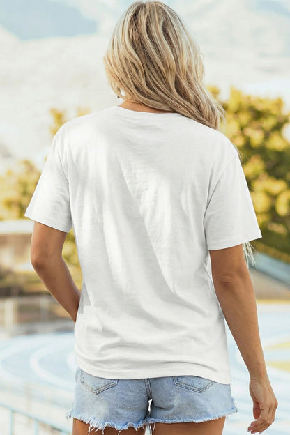 Sequin Back to School Game Day Football Graphic Tee
