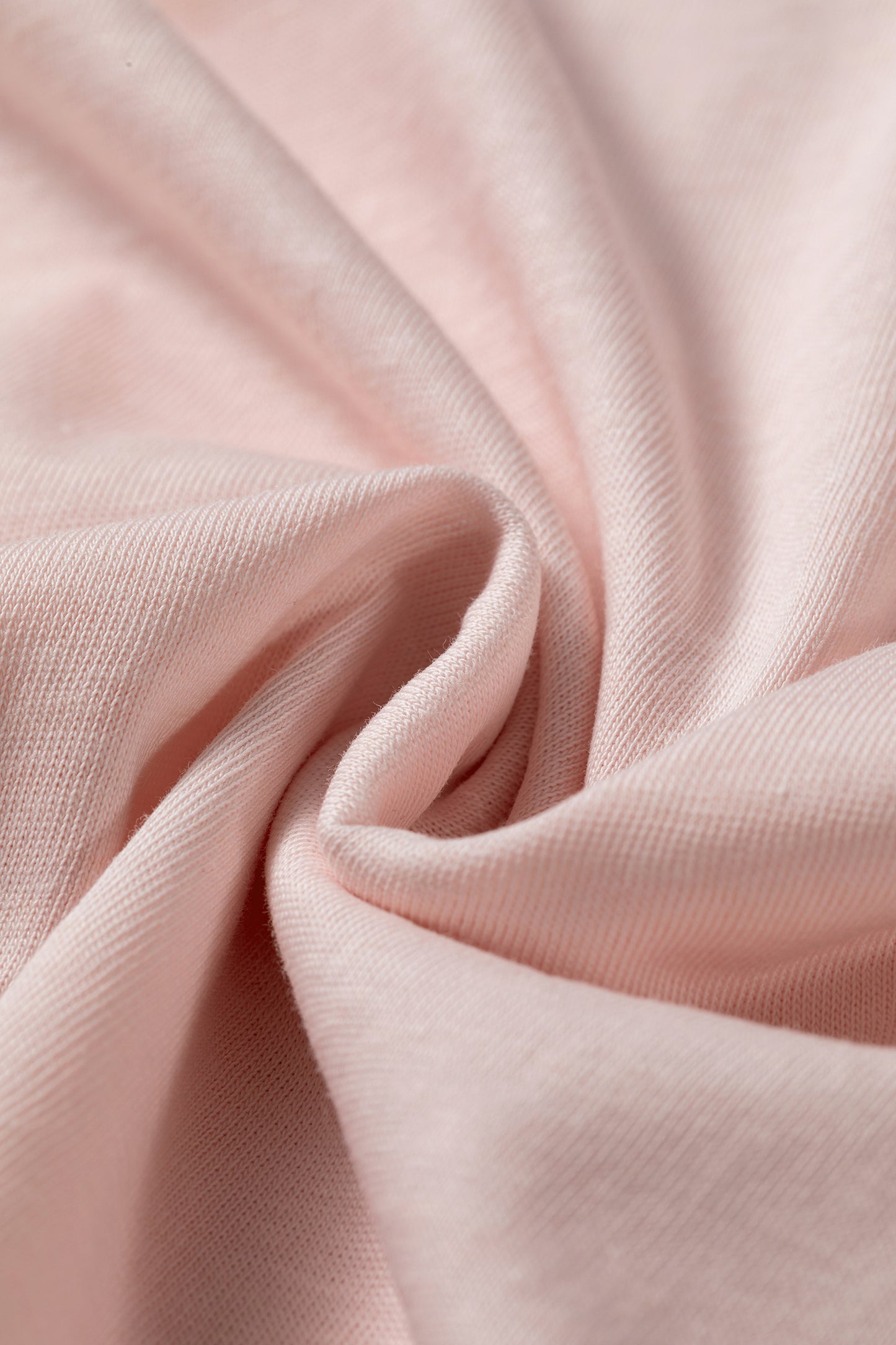 Gossamer Pink Ruffle Sleeve Loose Long Sleeve Blouse Top