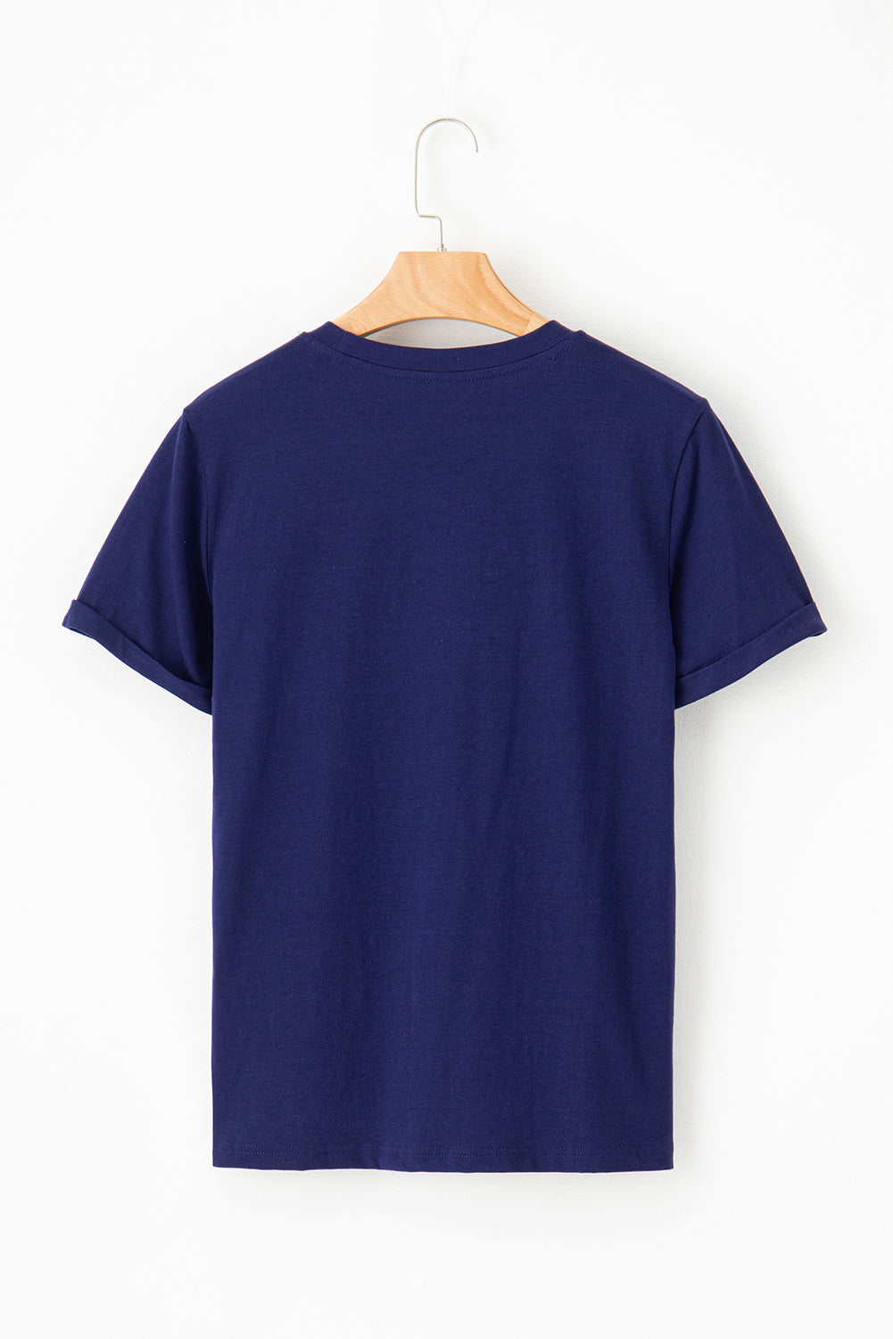 White Casual Crew Neck Short Sleeve Basic Tee