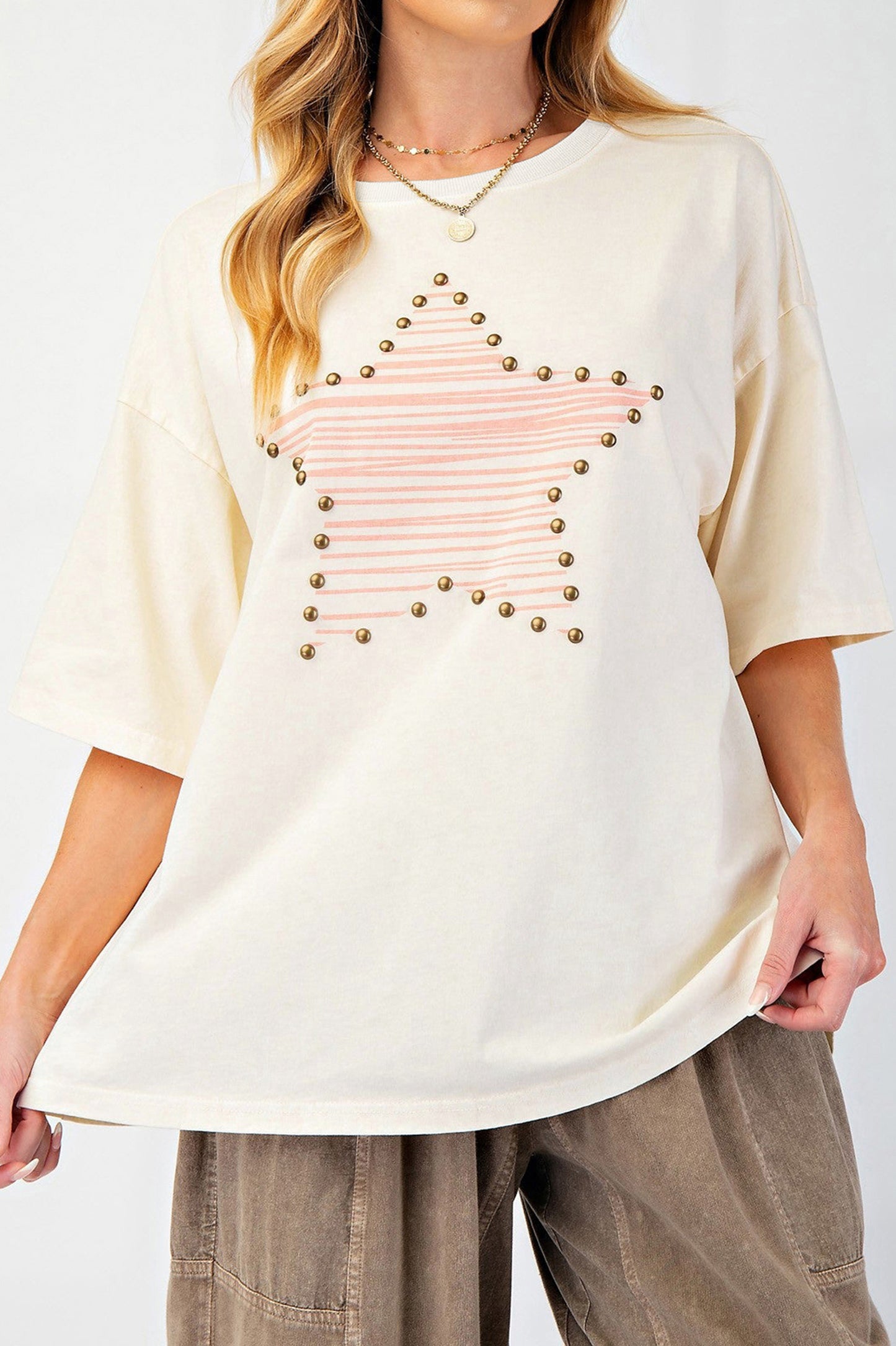 USA Star Graphic Tee Flag Day Independence Day Top