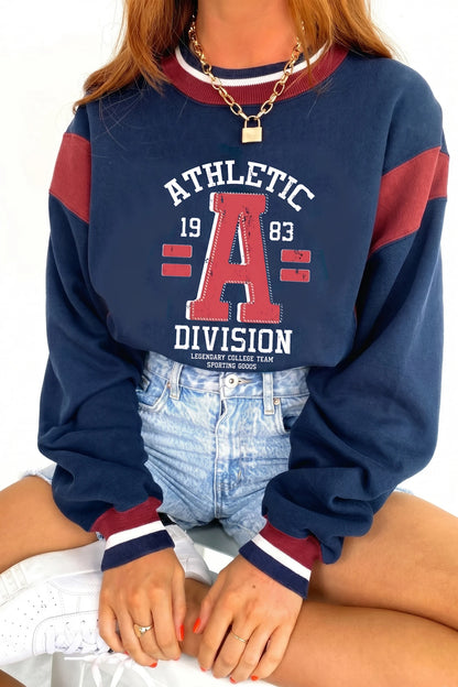 Sail Blue Game Day Athletic Division Graphic Sweatshirt