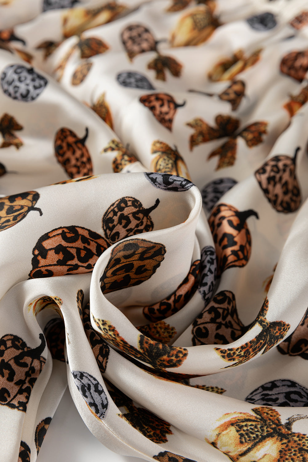 Leopard Pumpkin Print Halloween 2pcs Pajama Set