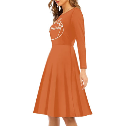 Orange Women's Rugby Casual Dress