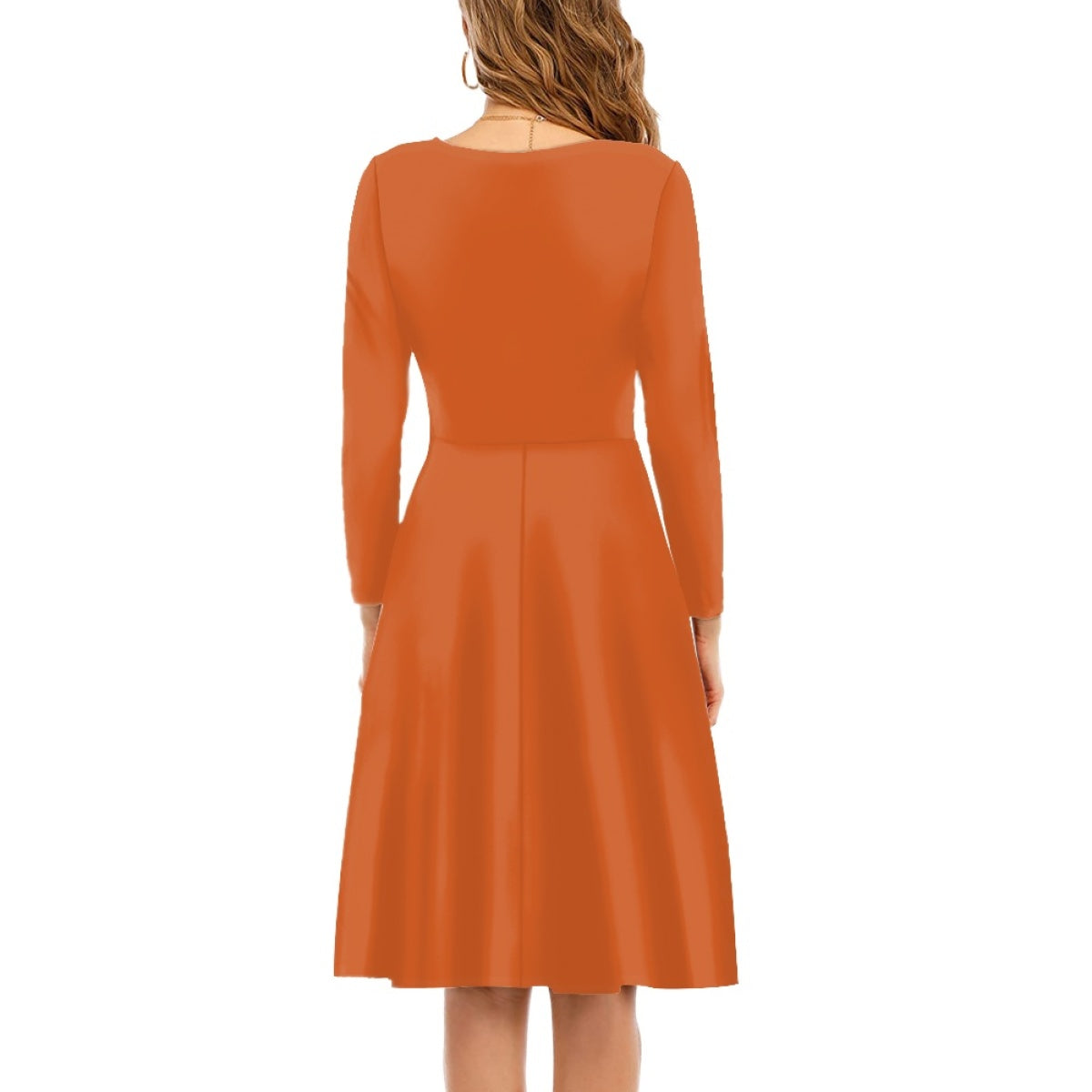 Orange Women's Rugby Casual Dress