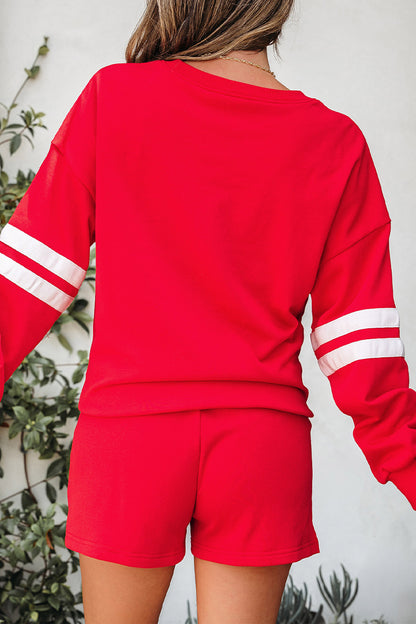 Back to School Gameday Graphic Sweatshirt Shorts Set
