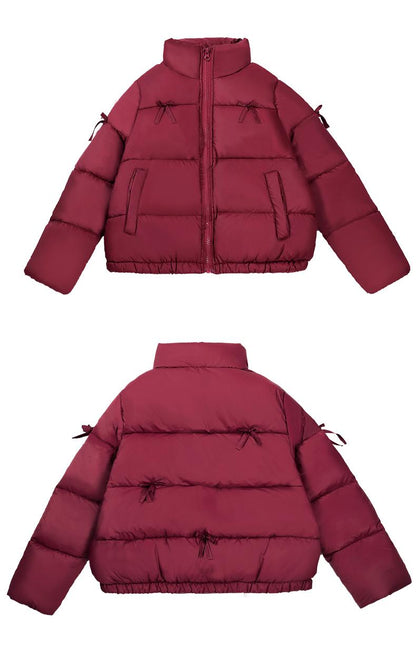 Girls Winter Down Puffer Jacket 90% White Duck Short Coat