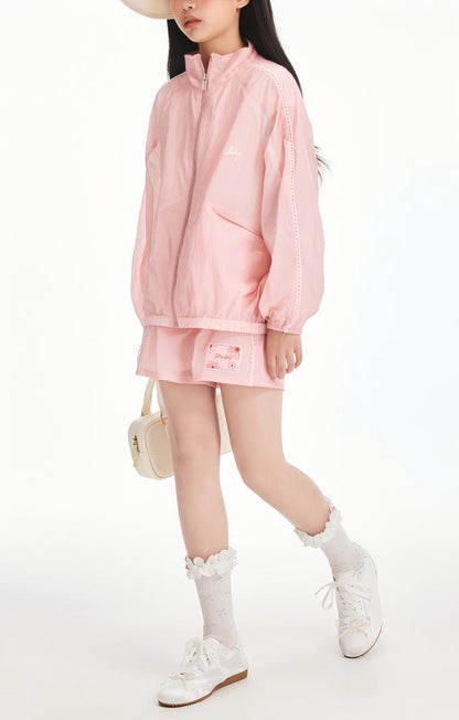 Girls Pink Lightweight Sun Jacket or Shorts