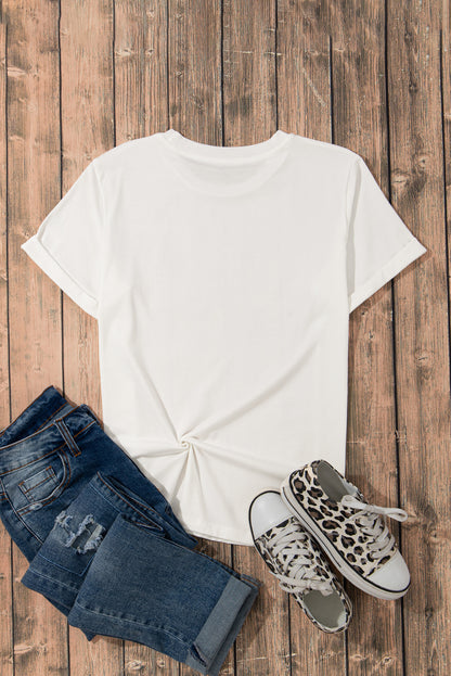 Easter Bunny Egg Bow Graphic Spring Tee