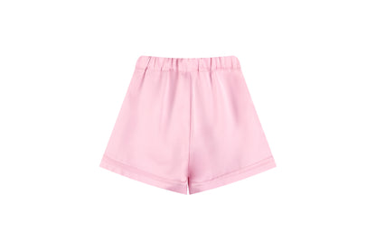 Girls Pink Bow Detail Elegant Casual Summer Shorts