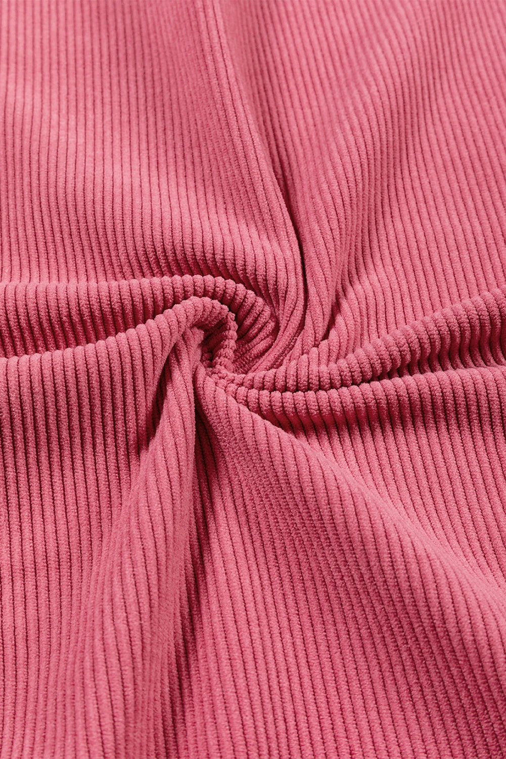 LOVE Heart Print Ribbed Corduroy Oversized Sweatshirt