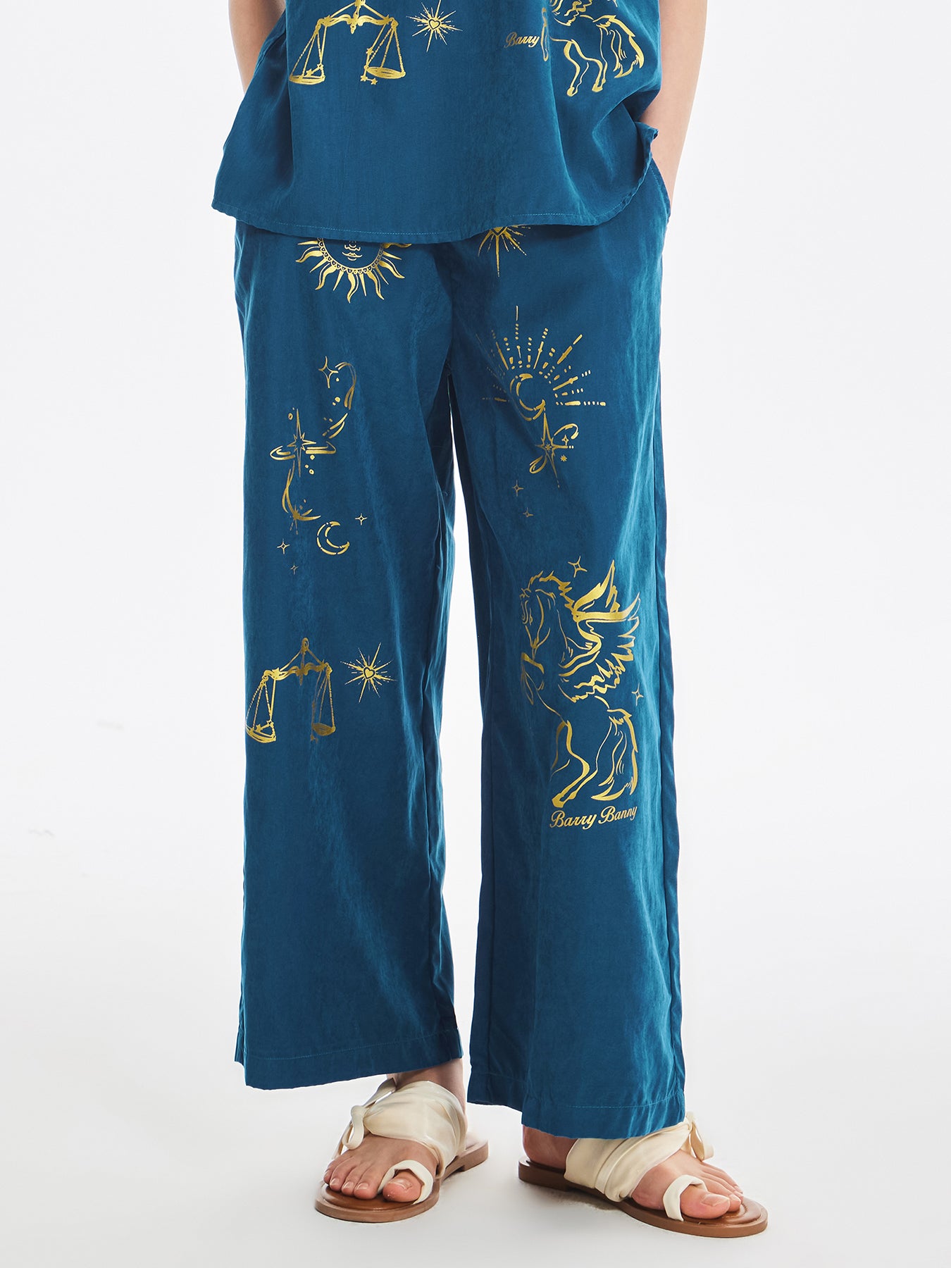 Girls Summer Sleeveless Top and Wide Leg Pants