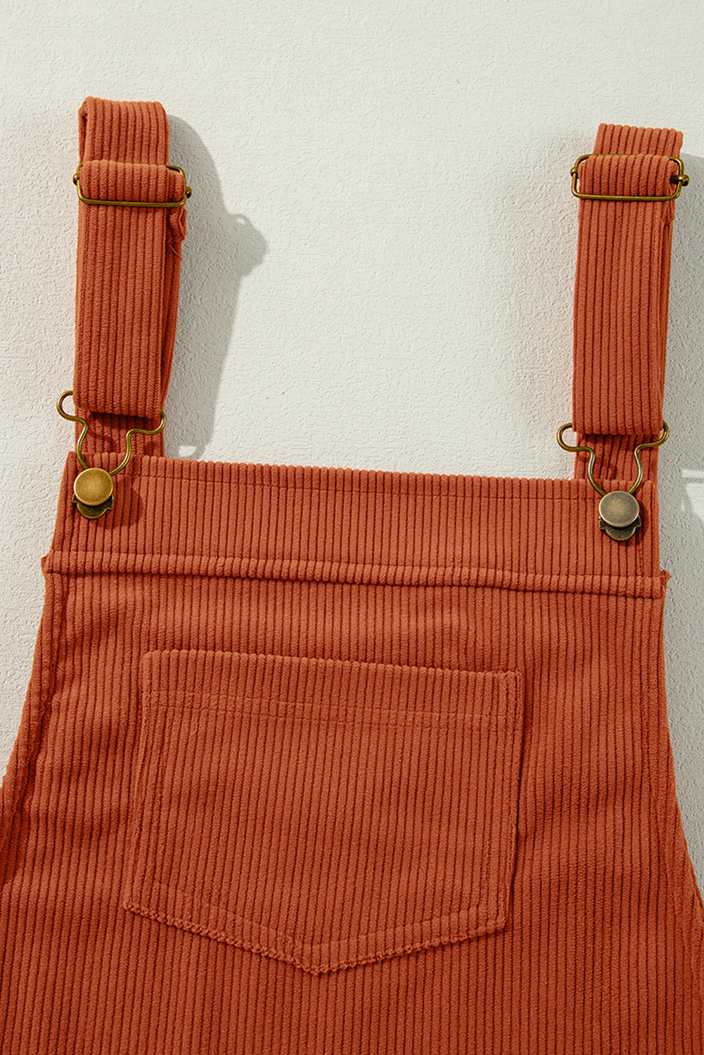Sleeveless Corduroy Jumper Dress with Utility Pockets