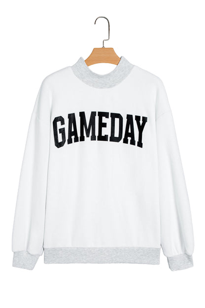 Gameday Graphic High Neck Reversible Sweatshirt