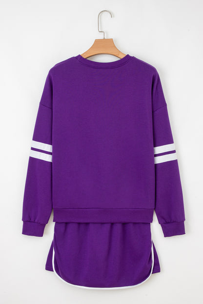 Orange Game Day Varsity Sweatshirt & Skort Set