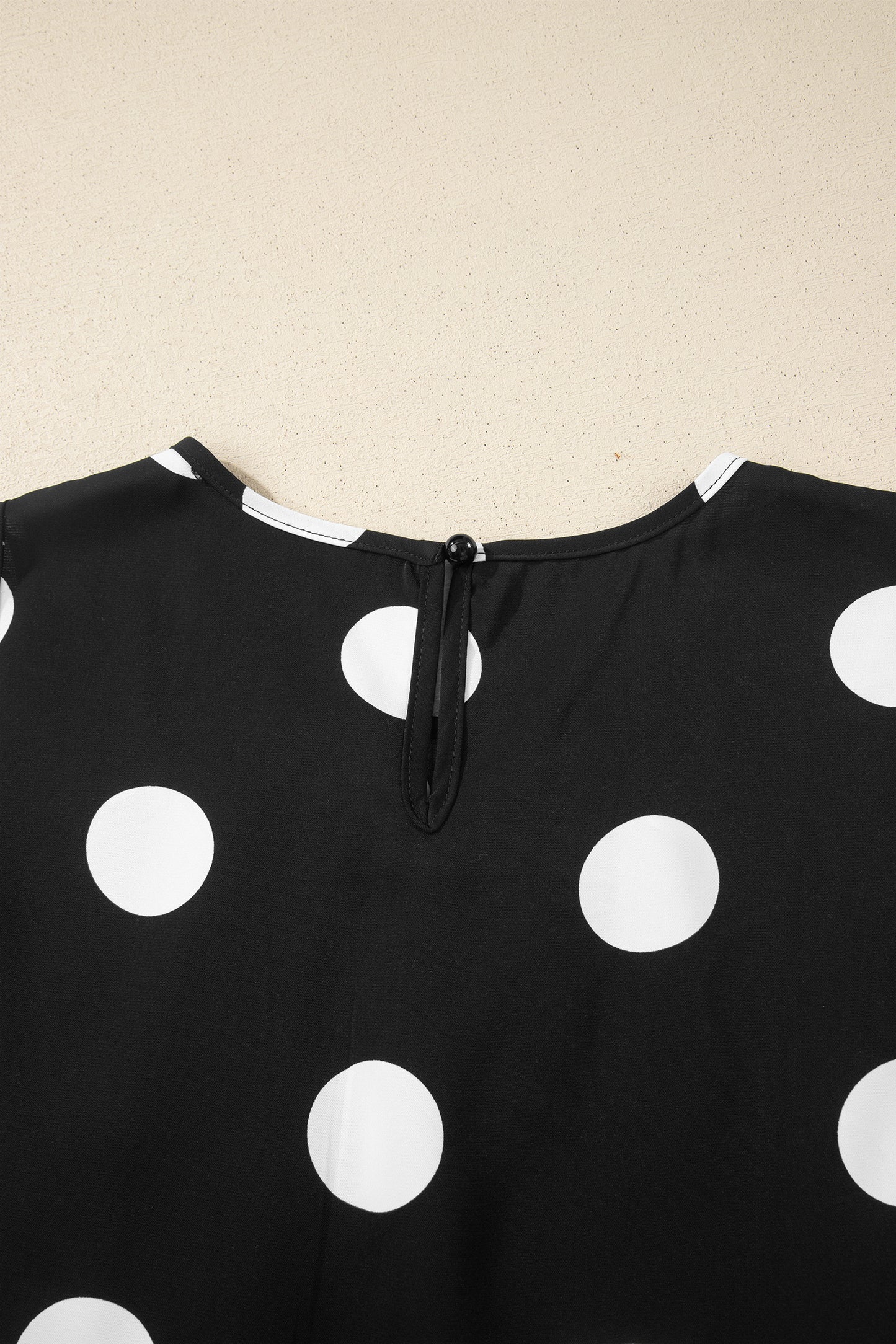 Black Polka Dot Wide Leg Pants and Tank Lounge Set