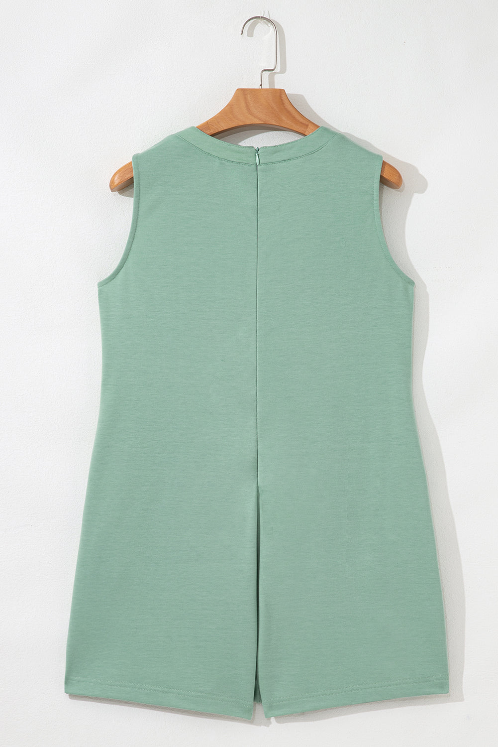 Black V Neck Tie Front Sleeveless Romper