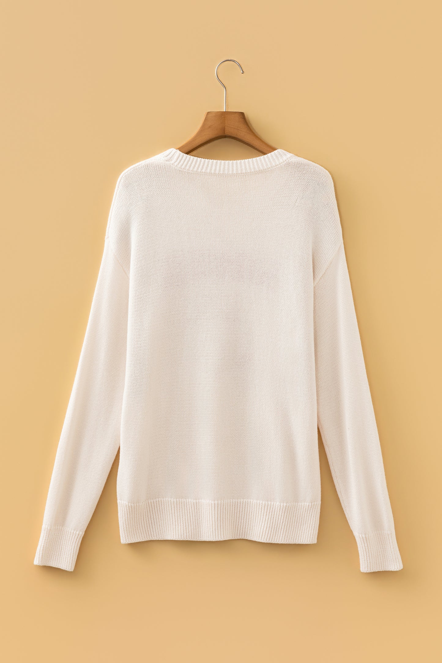 Game Day Football Graphic Crew Neck Knit Sweater