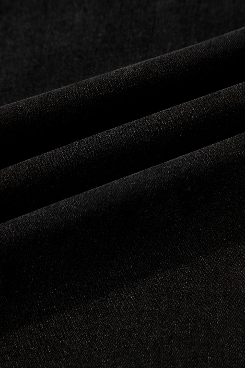Sail Blue Plus Size Elastic Waist Ruffle Hem Jeans