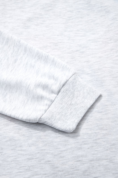 Embroidered Football Bow Back Game Day Sweatshirt