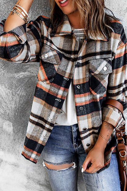 Plaid Button Down Oversized Shacket