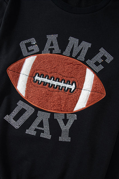 Game Day Football Graphic Pullover Shorts Lounge Set