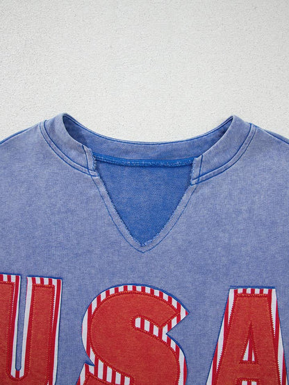 USA Patriotic 4th of July Flag Day Graphic Tee